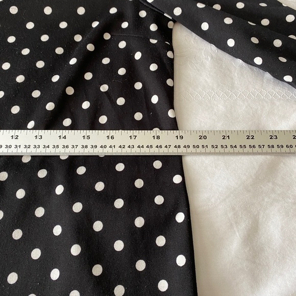 H&M Women's Black and White Polka Dot 3/4 Sleeve Popover Mini Dress Size Medium - Picture 12 of 16